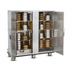 Thumbnail image #1 for FWE P-Series Electric Humi-Temp Mobile Heated Banquet Transport & Serve Cabinet, 200 Covered Plate Capacity, Double Doors, Stainless Steel