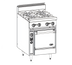 Thumbnail image #1 for Bistro 24-Inch Gas Restaurant Range with 4 Open Burners and Standard Oven, Stainless Steel, 150,000 BTU