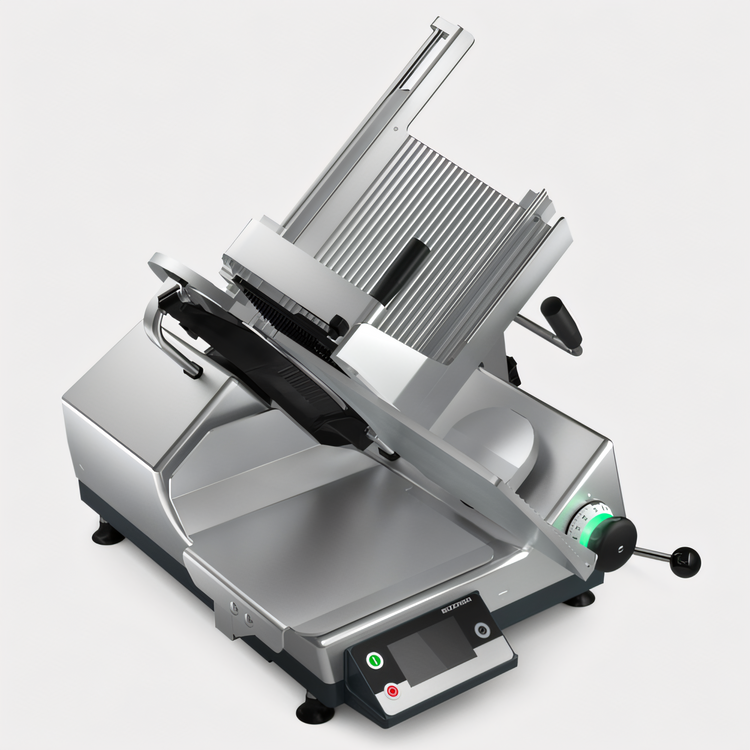 Product image #1 for Bizerba GSP HD I W-90 Heavy Duty Illuminated Safety 13-Inch Semi-Automatic Gravity Feed Slicer with Integrated Portion Scale