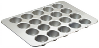Winco 20-Cup Pecan Roll / Large Muffin Pan, 17-7/8 x 25-7/8 Inch, Aluminized Steel