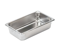 Vollrath Super Pan V 1/3 Size Solid Hotel Pan, 4-Inch Deep, 4.1 Qt