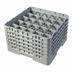 Thumbnail image #2 for Cambro Camrack® Full-Size 25-Compartment Glass Rack, Soft Gray, with 5 Extenders