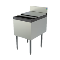 Top Shelf TSF Series Full-Depth Freestanding Underbar Ice Bin/Cocktail Unit with 10-Circuit Cold Plate, 18 Inch W x 24 Inch D