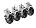 Thumbnail image #1 for Krowne Royal Series 5-Inch Swivel Threaded Stem Casters with Brake, Set of 4