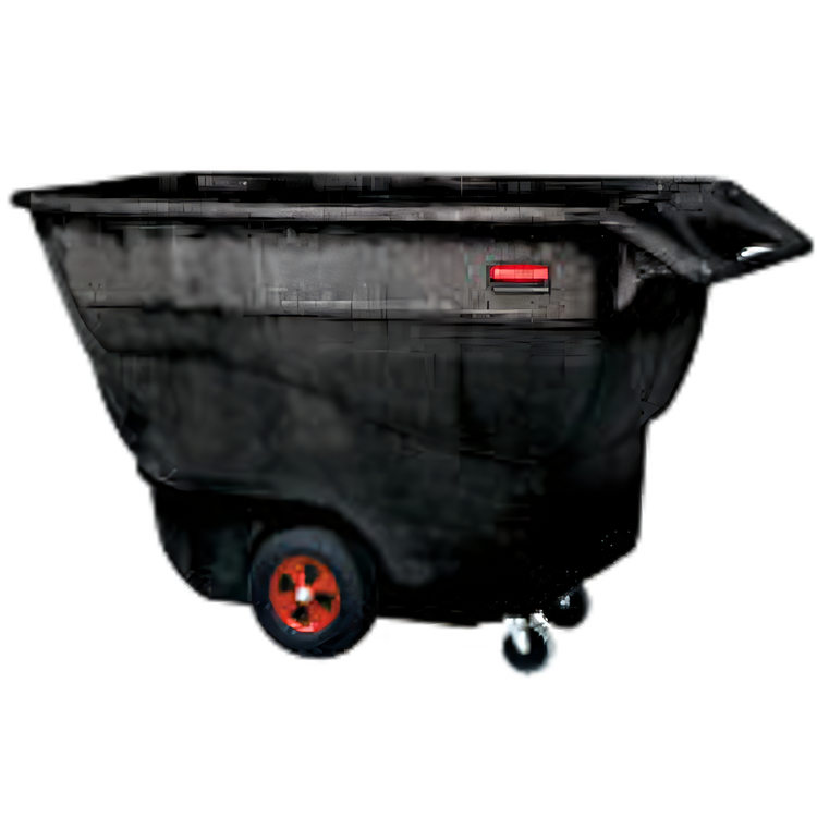 Product image #1 for Rubbermaid Commercial Structural Foam Tilt Truck, Standard Duty, 1 Cubic Yard, 1250 lb. Capacity, Black
