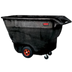 Thumbnail image #1 for Rubbermaid Commercial Structural Foam Tilt Truck, Standard Duty, 1 Cubic Yard, 1250 lb. Capacity, Black