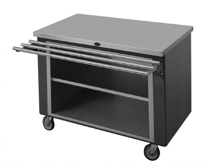 Product image #1 for Randell RANFG ST-3 Mobile Modular Utility Worktop Serving Station, Enclosed Base, 36 Inch Wide, 16-Gauge Stainless Steel Top