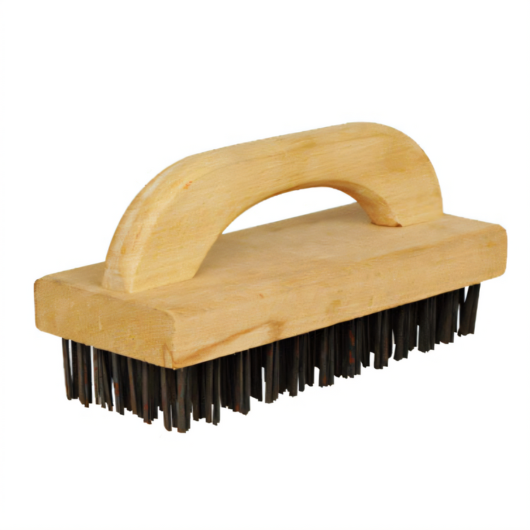Product image #1 for Winco Butcher Block Brush with Steel Bristles, 9-1/4 x 3-3/4 x 1 Inches