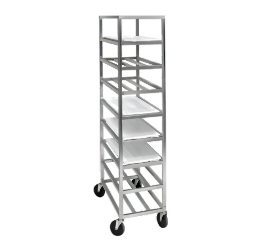 Product image #1 for Channel Lifetime Tough Extra Heavy-Duty Universal Platter Rack Cart, 5-Shelf, End-Load Aluminum