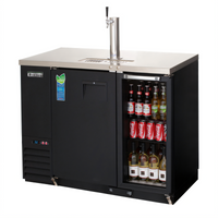 Everest Refrigeration EBDS2-BBG-24 Two-Section Back Bar & Direct Draw Keg Refrigerator Combo