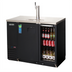 Thumbnail image #1 for Everest Refrigeration EBDS2-BBG-24 Two-Section Back Bar & Direct Draw Keg Refrigerator Combo