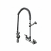 Thumbnail image #1 for T&S Brass EasyInstall Wall-Mount Pre-Rinse Unit, 8-Inch Centers, Spring-Action Gooseneck, 44-Inch Hose, 0.65 GPM Spray Valve
