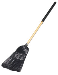 Carlisle Warehouse/Janitor Upright Whisk Corn Broom, 12-Inch Brush, 45-Inch Handle