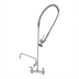Thumbnail image #1 for T&S Brass EasyInstall Workboard Deck-Mount Pre-Rinse Add-On Faucet with 12-Inch Swing Nozzle and 8-Inch Adjustable Centers
