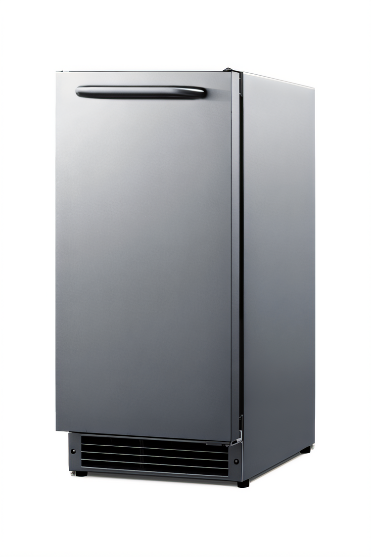 Product image #1 for Summit Commercial 15-Inch ADA-Compliant Built-In/Freestanding Drain-Free Crescent Cube Ice Maker with 22 lb Bin