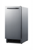 Thumbnail image #1 for Summit Commercial 15-Inch ADA-Compliant Built-In/Freestanding Drain-Free Crescent Cube Ice Maker with 22 lb Bin