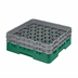 Thumbnail image #2 for Cambro Camrack Full Size 30-Compartment Glass Rack with 2 Soft Gray Extenders, Sherwood Green