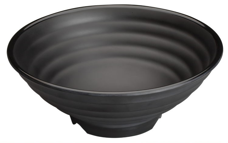 Product image #1 for Ardesia Kumata 3-3/4 Qt. Round Melamine Bowl, 13-1/2-Inch Diameter, Black