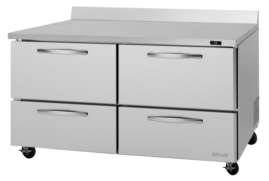Product image #1 for Turbo Air PRO Series 60-1/4-Inch Two-Section Refrigerated Work Top with 4 Drawers