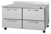 Thumbnail image #1 for Turbo Air PRO Series 60-1/4-Inch Two-Section Refrigerated Work Top with 4 Drawers