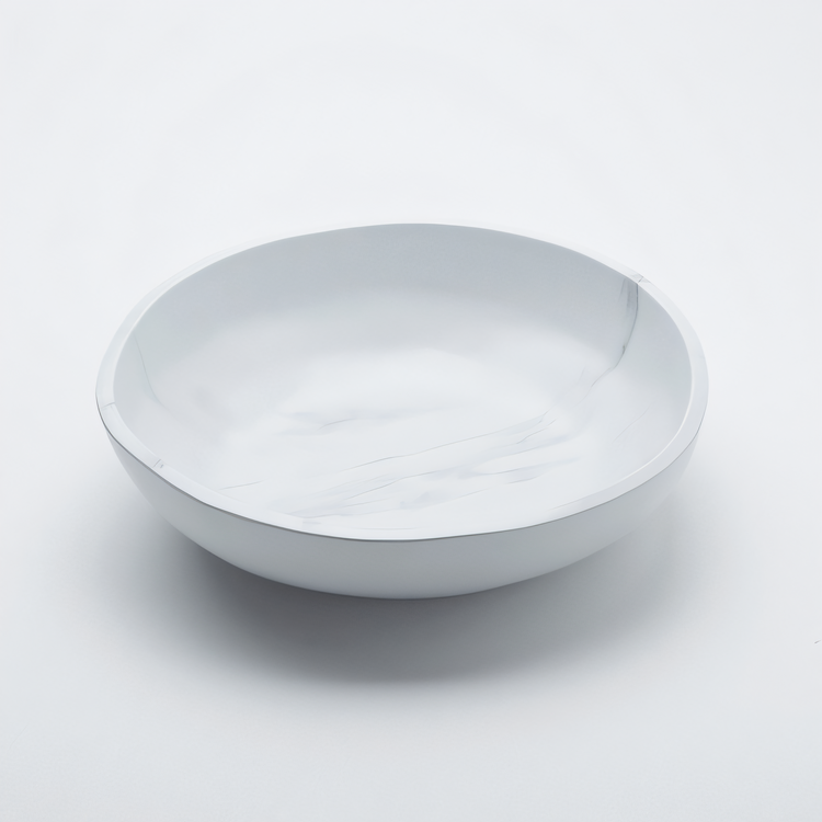 Product image #1 for American Metalcraft White Marble Melamine Serving Bowl, 137 oz., 12 3/4-Inch Diameter
