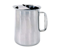 Scandia 3-1/8 Qt Straight-Sided Stainless Steel Beverage Pitcher with Ice Guard