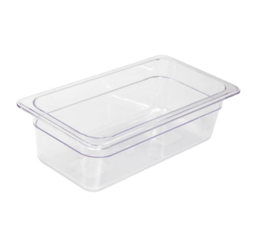 Product image #1 for Crestware 1/3 Size Clear Polycarbonate Food Pan, 2-1/2 Inch Deep