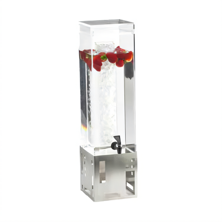 Product image #1 for Cal-Mil Squared 1.5 Gallon Beverage Dispenser with Ice Chamber and Drip Tray