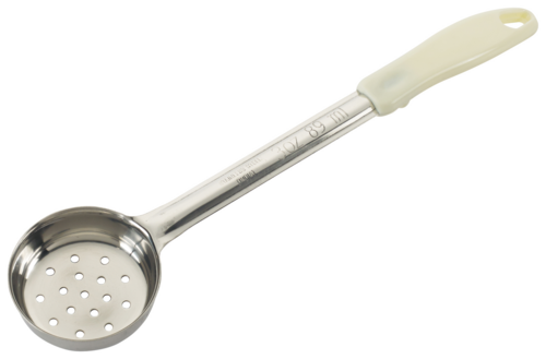 Product image #1 for Winco FPP-3 3 oz Perforated Stainless Steel Food Portioner with Ivory Handle
