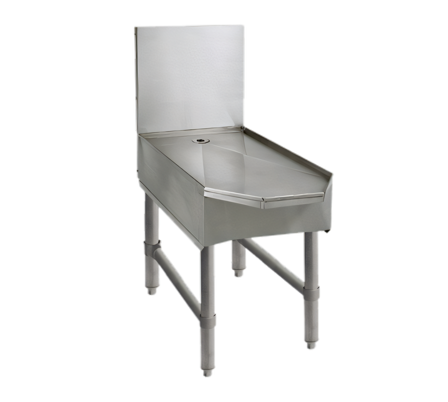 Product image #1 for Advance Tabco Underbar Basics™ Freestanding Stainless Steel Frozen Drink Machine Stand with Drain, 18 Inch Wide