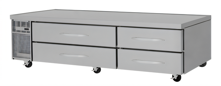 Product image #1 for Turbo Air PRO Series Two-Section 96-Inch 4-Drawer Freezer Chef Base