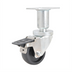 Thumbnail image #1 for BK Resources Adjustable Height 3-Inch Phenolic Swivel Plate Caster Kit with Toe Activated Brake, Set of 4