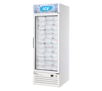 Turbo Air 1-Section Reach-In Ice Merchandiser Freezer with Triple Pane Heated Glass Door, 17.7 Cu. Ft.
