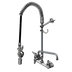 Thumbnail image #1 for T&S Brass EasyInstall 8-Inch Wall Mount Pre-Rinse Unit with 12-Inch Swing Nozzle and Add-On Faucet