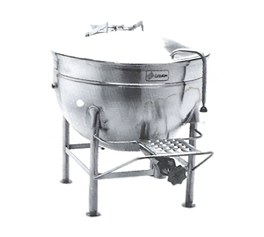 Product image #1 for Legion LS-60 60-Gallon Stationary Direct Steam Kettle with Full Jacket and Tri-Leg Base