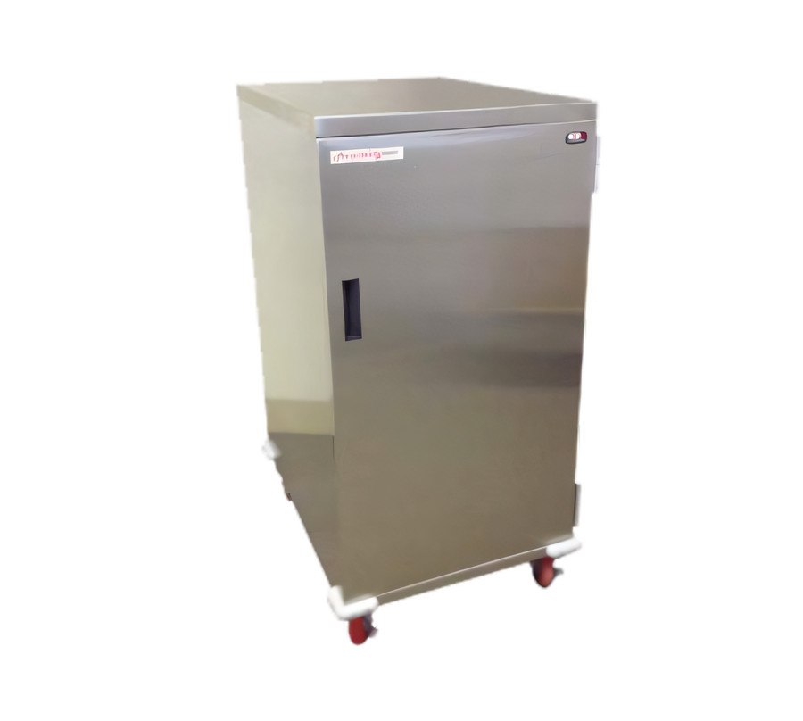 Product image #1 for Economy Stainless Steel Enclosed Single-Door Patient Tray Cart, 16-Tray Capacity