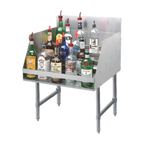 Thumbnail image #1 for Advance Tabco LD-2118 Freestanding 5-Step Stainless Steel Liquor Bottle Display, 18"W x 26"D x 33"H
