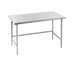 Thumbnail image #1 for Advance Tabco TGLG-487 Open Base Work Table, 84 x 48 Inches, 14-Gauge 304 Stainless Steel Top