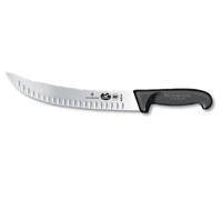 Victorinox 10-Inch Curved Granton Cimeter Butcher Knife with Black Fibrox Pro Handle