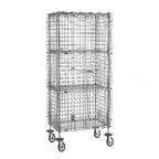 Thumbnail image #1 for Metro Super Erecta SEC53EC-2SE Mobile Chrome-Plated Security Cage, 40-3/4"W x 27-1/4"D x 68-1/2"H, 2 Shelves
