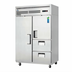 Thumbnail image #1 for Everest Refrigeration Two-Section Reach-In Refrigerator with Solid Door, Half-Door, and Drawers, 48 Cu. Ft., Top-Mounted Self-Contained