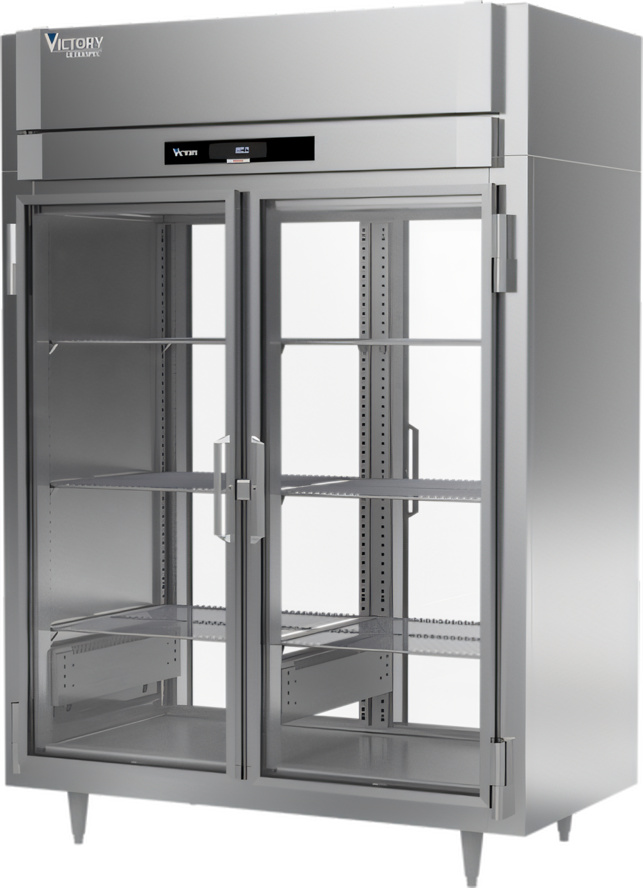Product image #1 for Victory UltraSpec 2-Section Pass-Thru Extra Wide Glass Door Reach-In Heated Holding Cabinet