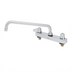 Thumbnail image #1 for T&S Brass equip 8-Inch Center Deck Mount Workboard Faucet with 10-Inch Swing Nozzle