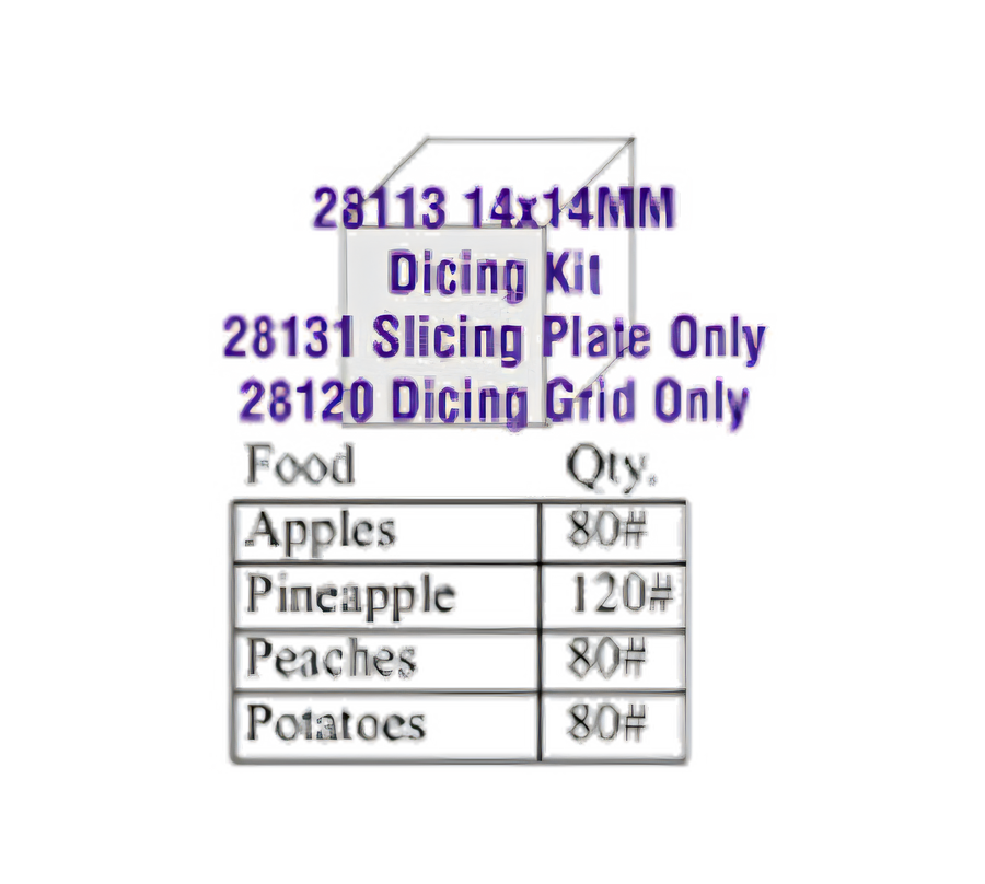 Product image #1 for Robot Coupe 14 mm Macedoine Dicing Kit for Food Processors