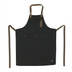 Thumbnail image #1 for Winco Signature Chef Black Full-Length Bib Apron with 8 Waist Pockets and Pen Pocket
