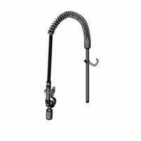T&S Brass Pre-Rinse Unit with 44-Inch Flexible Hose, 18-Inch Riser, and 0.65 GPM Low-Flow Spray Valve, Less Faucet