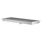Thumbnail image #1 for Koolmore KM-FTG-24120 24 x 120-Inch Stainless Steel Floor Trough Drain with Subway-Style Grating and Removable Baskets