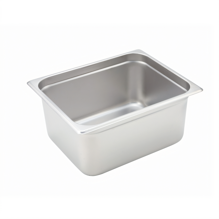 Product image #1 for Winco SPJH-206 Half-Size 6-Inch Deep Solid Steam Table Pan, 22 Gauge 18/8 Stainless Steel
