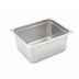 Thumbnail image #1 for Winco SPJH-206 Half-Size 6-Inch Deep Solid Steam Table Pan, 22 Gauge 18/8 Stainless Steel