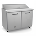 Thumbnail image #1 for Kelvinator Commercial KCHST48.12 48-1/4-Inch Two-Section Sandwich/Salad Prep Table, Self-Contained, 12 1/6-Pan Capacity